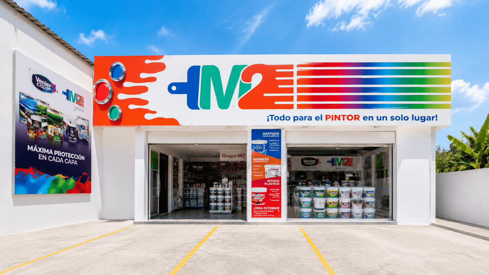 Fachada del local comercial Grupo M2 en Caracas