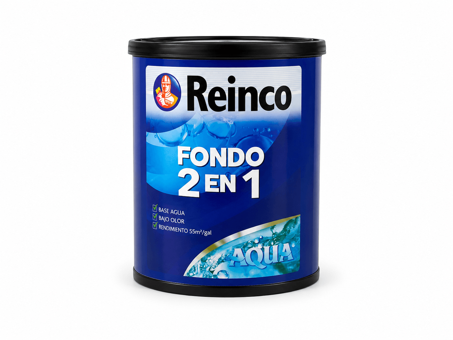 Fondo 2 en 1 Base Agua Reinco 1/4 Galón