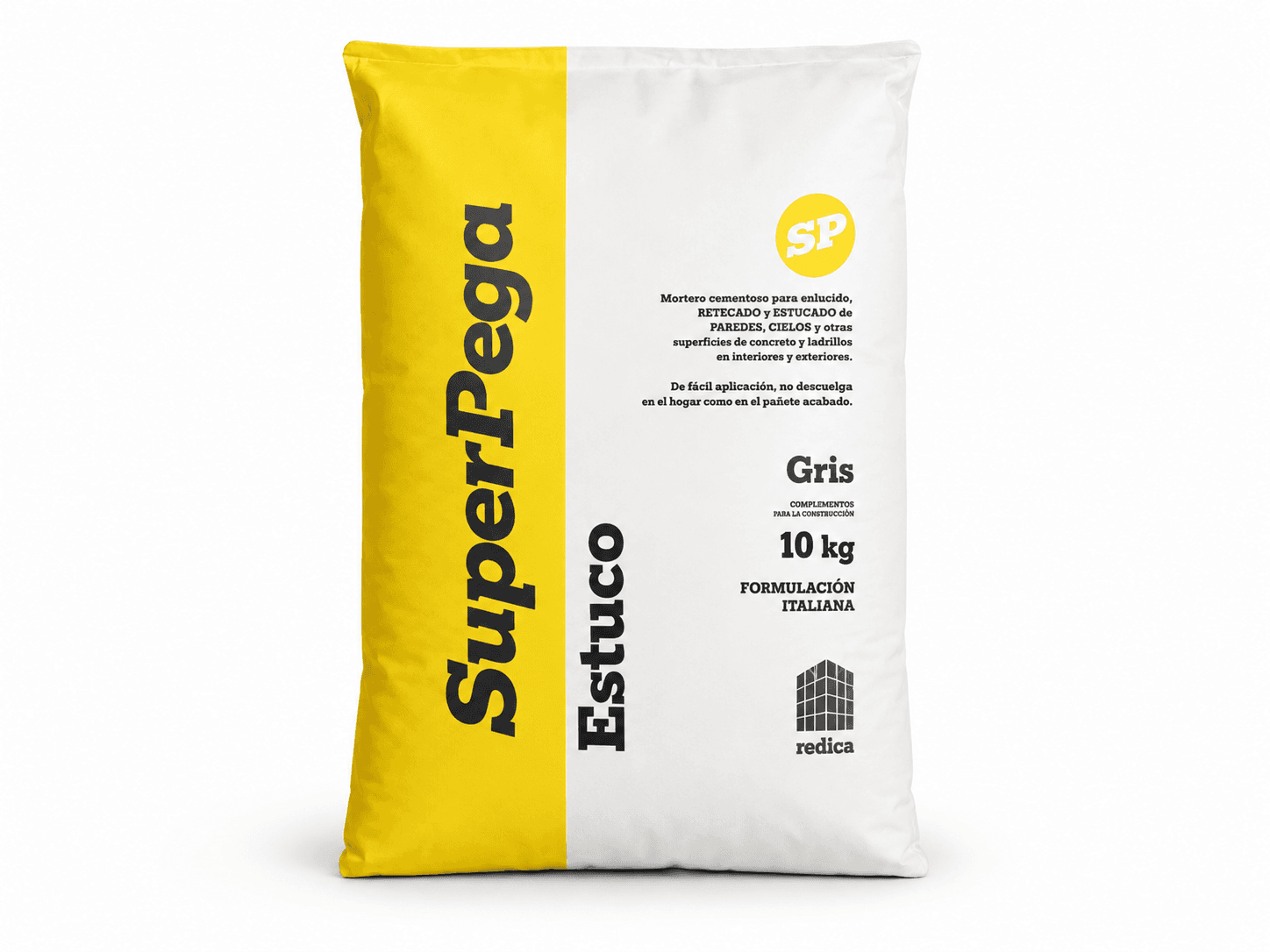 Superpega Estuco Blanco 10 kg Cemento Importado