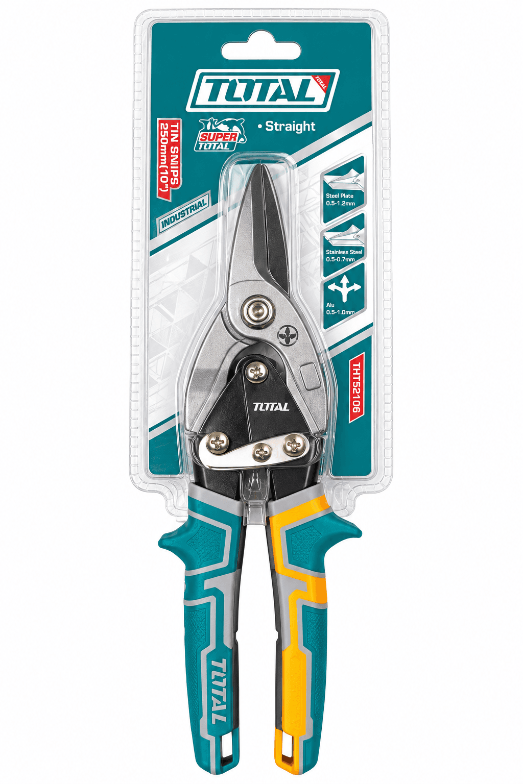 Tijera De Aviador Recta 10"/250mm Mango Blando Total