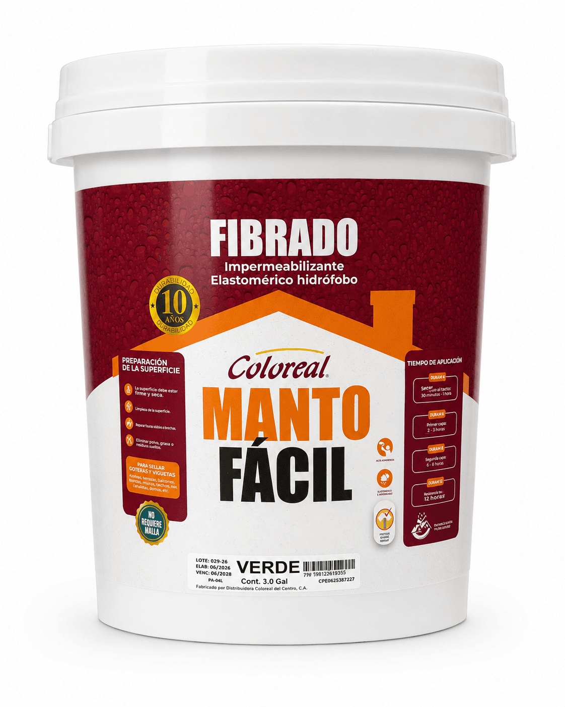 Manto Facil Fibrado Cuñete