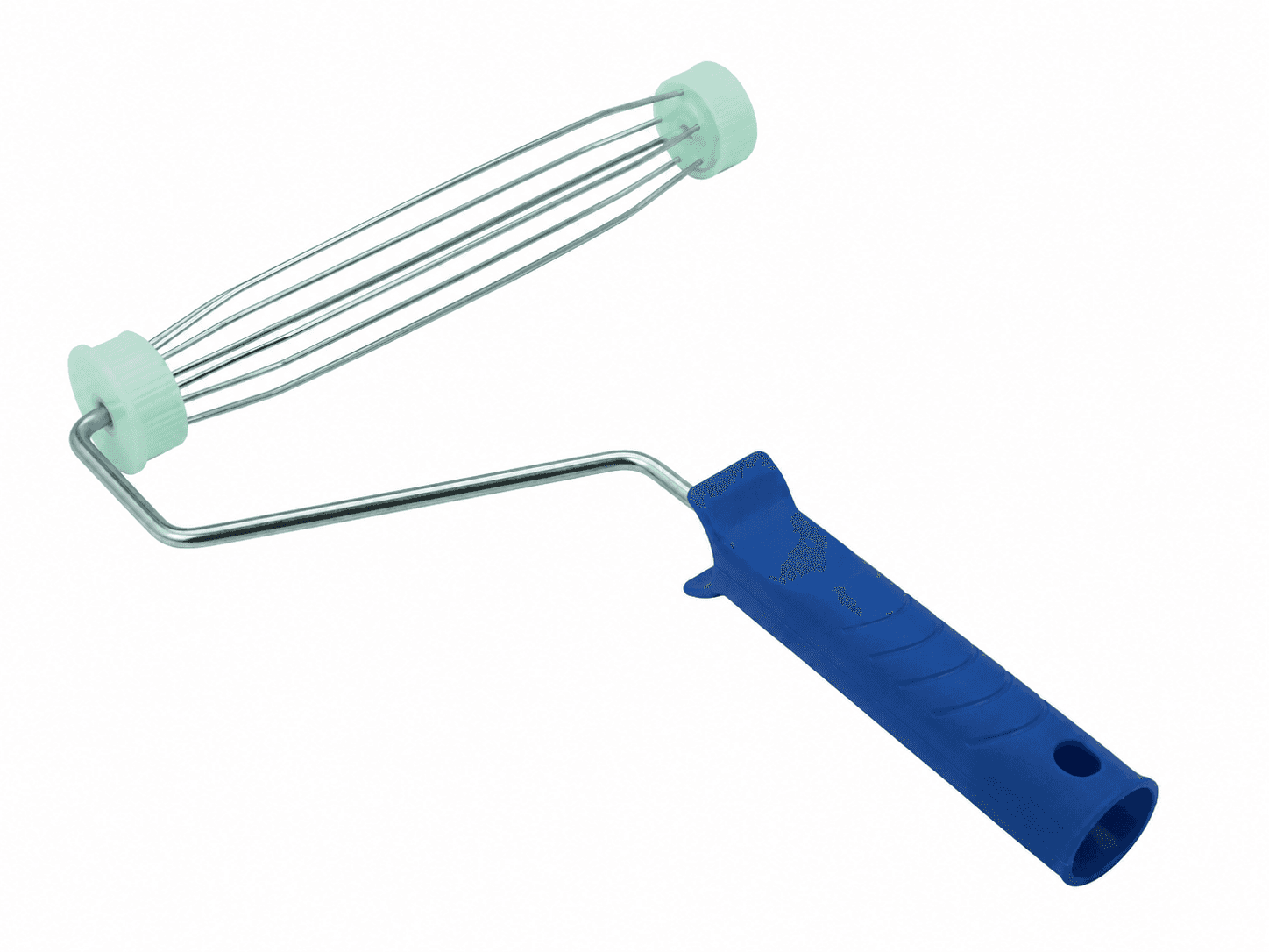 Esqueleto para Rodillo Mango Galvanizado Azul