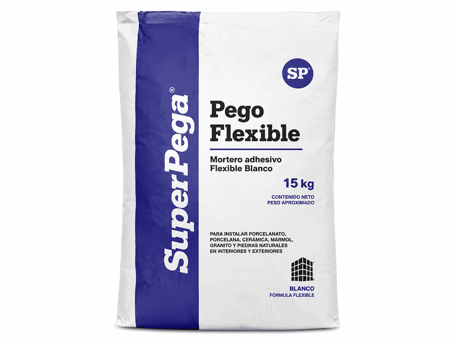 Superpega Pego Flexible Blanco 15 kg