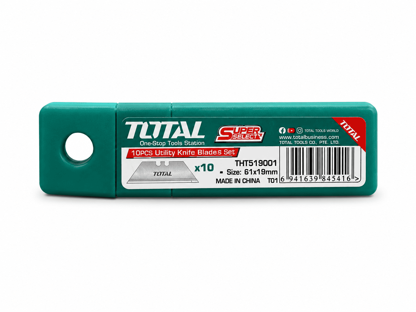 Juego de Cuchilla 10 Piezas 61 x 19 mm