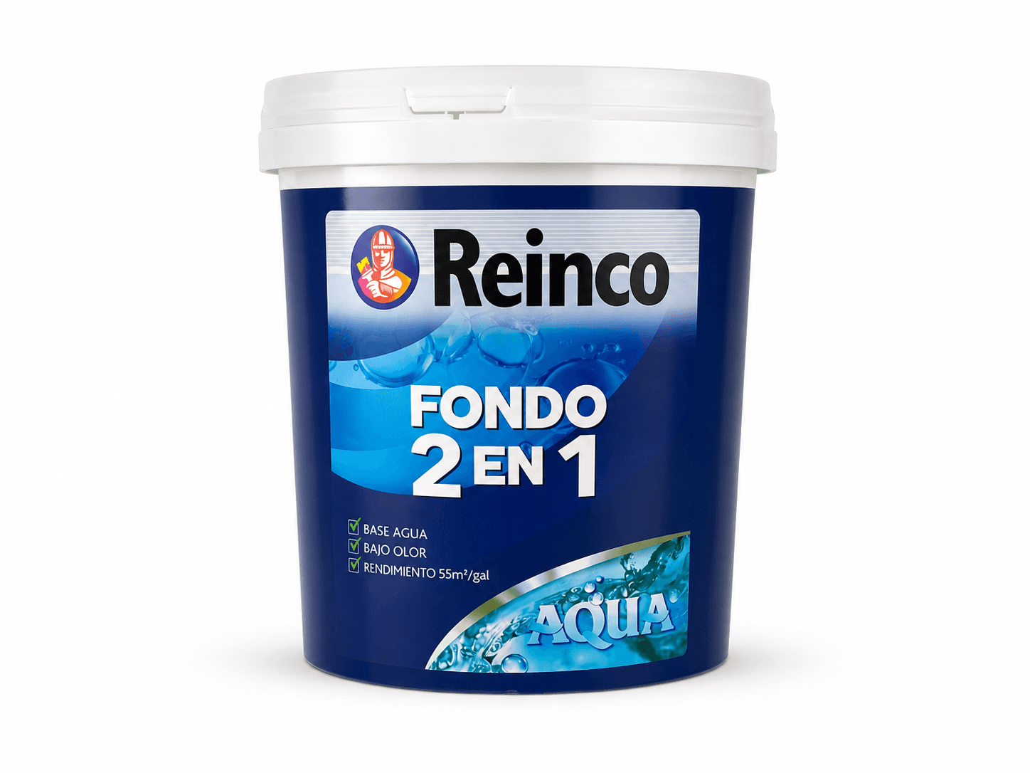 Fondo 2 en 1 Base Agua Reinco Galón
