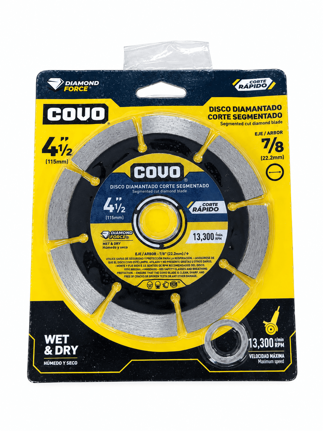 Disco Diamantado 4 1/2" De Corte Segmentado Covo Latani