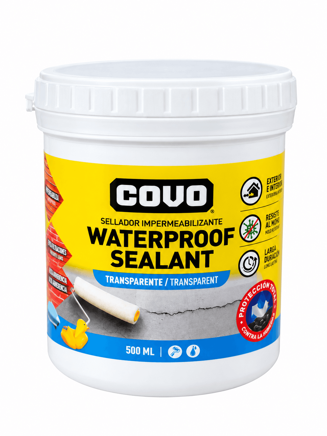 Sellador Impermeabilizante Transparente 500 Ml Covo Latani