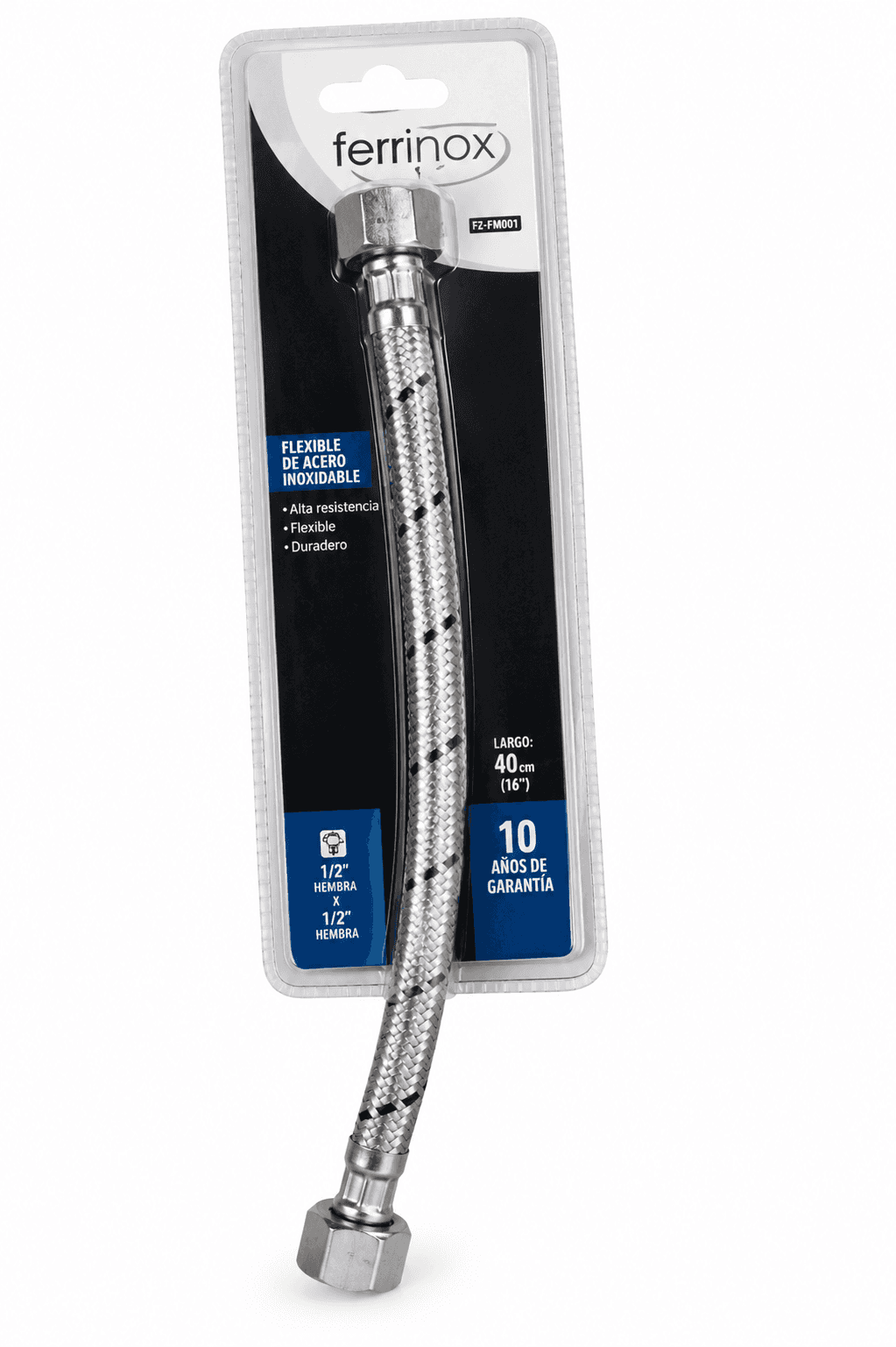 Canilla Flexible Sanitarios 1/2" X 7/8" X 40 Ctms