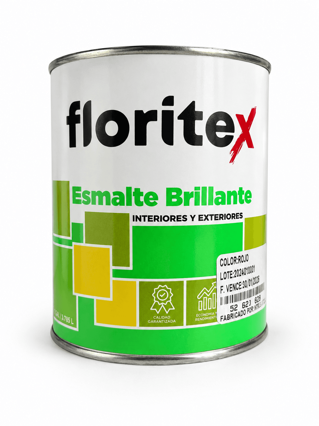 Floritex Esmalte Brillante Clase C 1/4 Galon