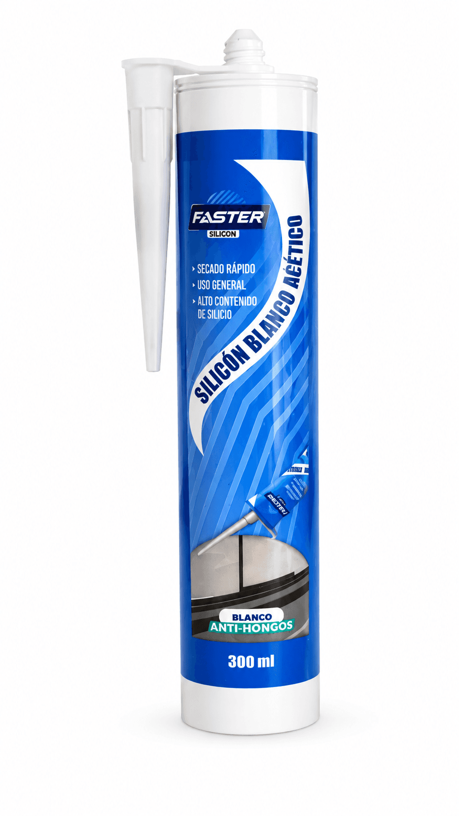 Silicón Blanco Faster 300 ml