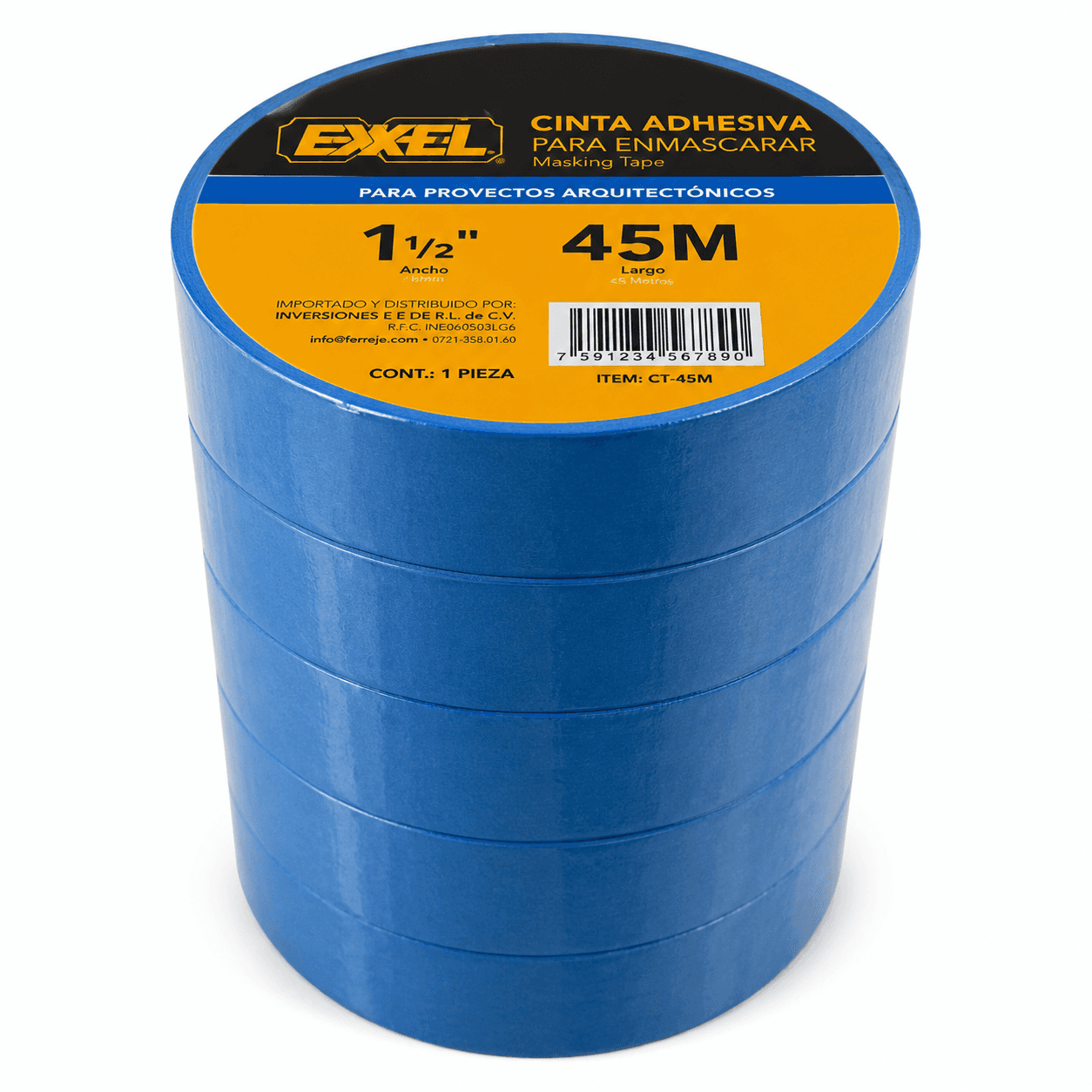 Tirro Azul 1 1/2" Exxel