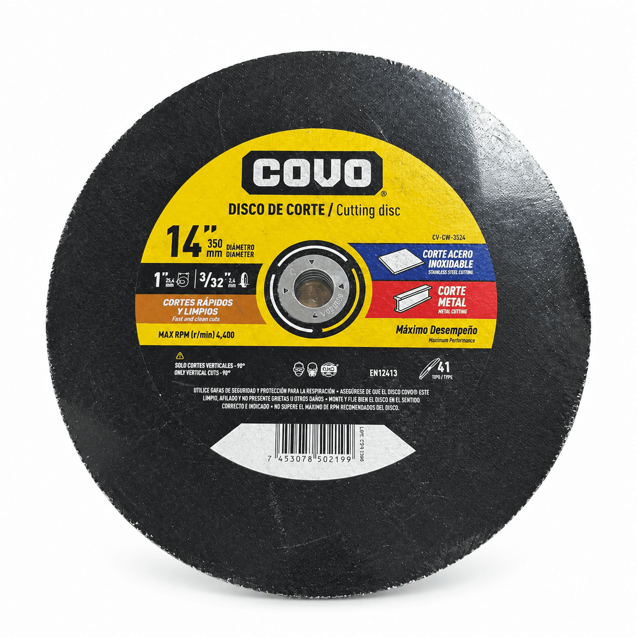 Disco De Tronzadora Fino 14" De Corte Covo Latani