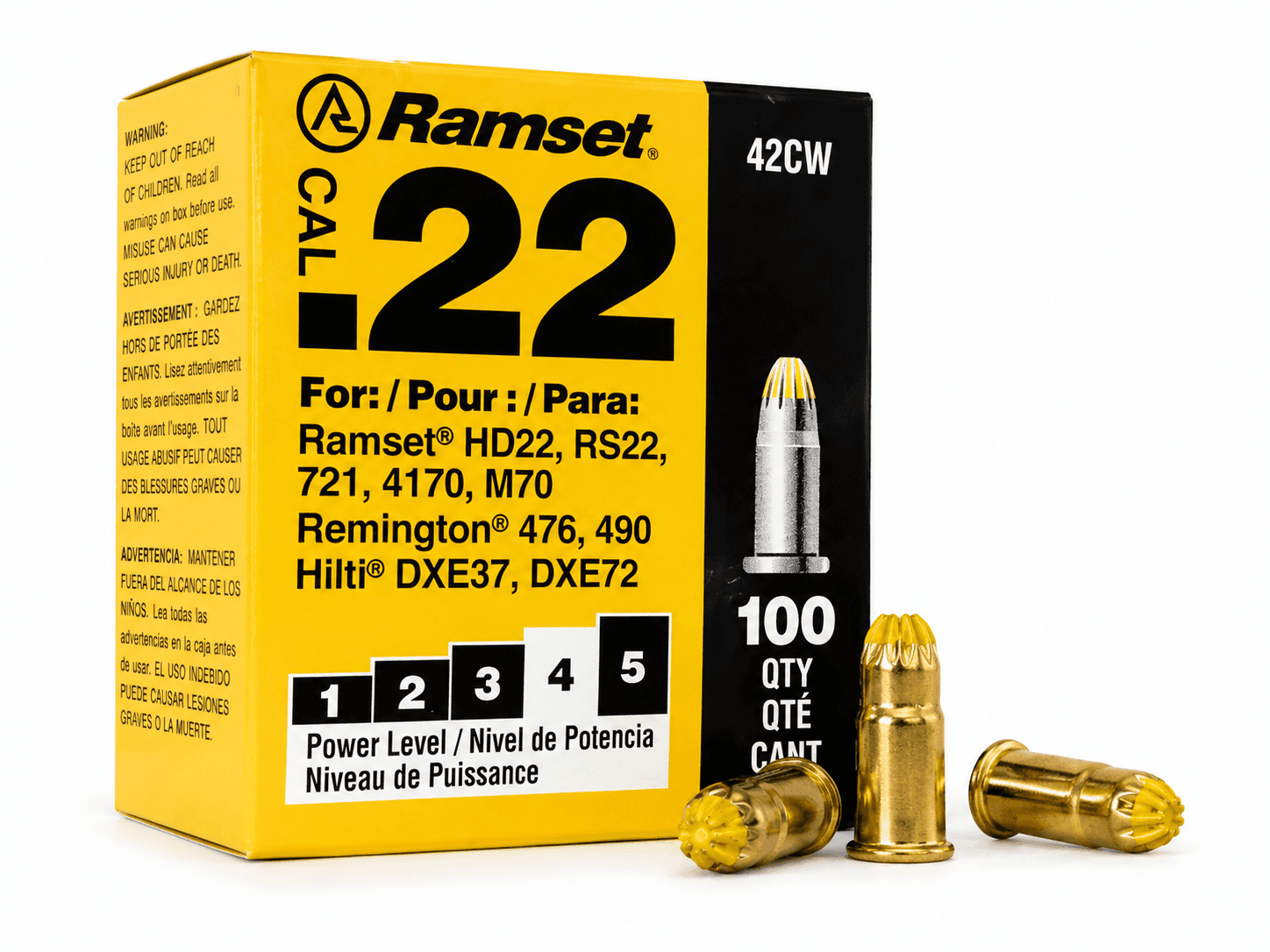 Fulminante Cal 22 Amarillo Caja